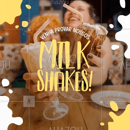 posts, legendas e frases de gelados & açaiteria para whatsapp, instagram e facebook: Temos certeza que vocês irão amar! ?? #ahazoutaste #gelados #sorvete #milkshake #ahazoutaste 