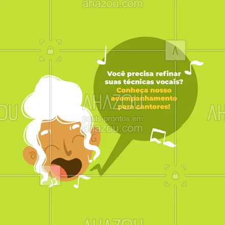 posts, legendas e frases de fonoaudiologia para whatsapp, instagram e facebook: Quem melhor do que um fonoaudiólogo para melhorar suas técnicas de voz? Venha já! #AhazouSaude #bemestar #fono #fonoaudiologia #saude #viverbem