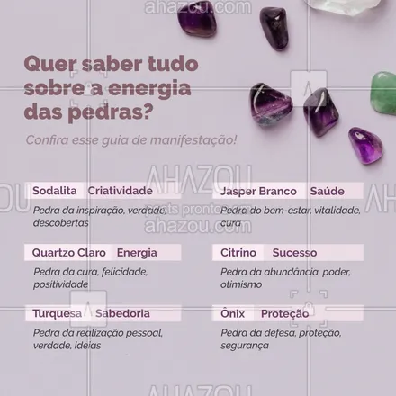 posts, legendas e frases de terapias complementares, outras fés & religiões para whatsapp, instagram e facebook: Use a energia das pedras ao seu favor na meditação! #espiritualidade #bemestar #terapiascomplementares #energia #AhazouSaude #AhazouFé #pedras #energetico #autoestima #fe