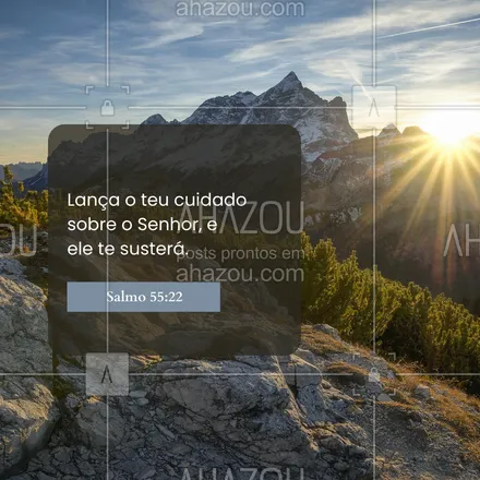 posts, legendas e frases de igrejas & espiritualidade cristã para whatsapp, instagram e facebook: Confie suas preocupações a Deus, e Ele cuidará de você. 🌾 #Salmo55 #AhazouFé #biblia #Deus #fé #salmos #palavradeDeus #féemDeus