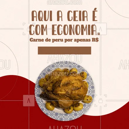 posts, legendas e frases de açougue & churrasco para whatsapp, instagram e facebook: O seu peru de natal está garantindo e a economia também. #ahazoutaste #peru #ceia #natal #carne #açougue 