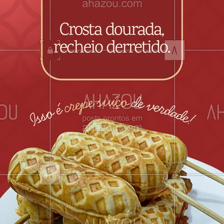posts, legendas e frases de  para whatsapp, instagram e facebook: Se você ainda não se apaixonou por um crepe suíço, é porque não provou o nosso.
Feito na hora, com muito sabor e carinho!
Corre pra garantir o seu favorito hoje!
📲 Peça pelo direct ou no delivery
#crepesuico #paixaonopalito #salgadosespeciais #docesdeliciosos #crepelovers