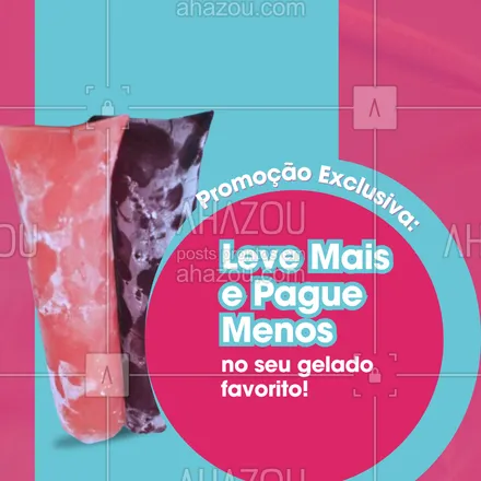 posts, legendas e frases de  para whatsapp, instagram e facebook: Agora, você pode levar mais do que ama e pagar menos por cada deliciosa mordida. 🍧🌈
💸 Como Funciona:
Leve 4, Pague 3:
Faça um combo de 4 geladinhos incríveis e pague apenas por 3! Sim, você ganha um geladinho de presente para saborear ou compartilhar com quem ama.
A promoção "Leve Mais, Pague Menos" é válida até [data]. Aproveite enquanto ainda tem tempo para fazer parte dessa doçura especial!
#PromoçãoGeladinhos #LeveMaisPagueMenos #SaboresIncríveis #AhazouTaste #AhazouPack