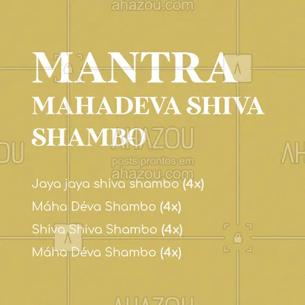 posts, legendas e frases de yoga para whatsapp, instagram e facebook: Mantra de cura! ?
Exaltada e elogia o aspecto jovial de Shiva, a Própria, auspiciosa habitação de todos os seres. 

Qual o seu mantra preferido?

#AhazouSaude #mantra #shiva #mahadeva #shivashambo #mantradecura #dicas #canto #yoga  #namaste 