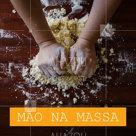 posts, legendas e frases de cozinha italiana para whatsapp, instagram e facebook: Aqui é assim: MÃO NA MASSA! #massas #ahazoutaste #comidaitaliana