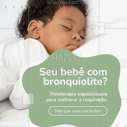 posts, legendas e frases de  para whatsapp, instagram e facebook: A bronquiolite viral aguda pode ser difícil para os pequenos, mas a fisioterapia respiratória alivia os sintomas e acelera a recuperação.
Agende uma avaliação e garanta o conforto do seu bebê!
#fisioterapiainfantil #bronquioliteviral #saudedobebe #fisioterapiarrespiratoria #cuidadosinfantis #chamenowhats