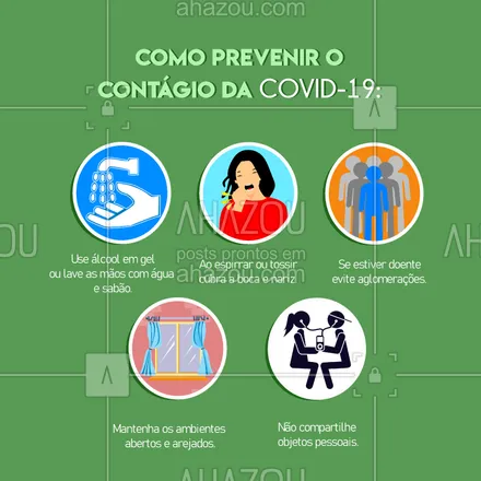 posts, legendas e frases de posts para todos para whatsapp, instagram e facebook: 'Coronavírus é uma família de vírus que causam infecções respiratórias. O novo agente do coronavírus foi descoberto em 31/12/19 após casos registrados na China. Provoca a doença chamada de coronavírus (COVID-19).
Os primeiros coronavírus humanos foram isolados pela primeira vez em 1937. No entanto, foi em 1965 que o vírus foi descrito como coronavírus, em decorrência do perfil na microscopia, parecendo uma coroa.
A maioria das pessoas se infecta com os coronavírus comuns ao longo da vida, sendo as crianças pequenas mais propensas a se infectarem com o tipo mais comum do vírus. Os coronavírus mais comuns que infectam humanos são o alpha coronavírus 229E e NL63 e beta coronavírus OC43, HKU1.'
Fonte: https://www.saude.gov.br/saude-de-a-z/coronavirus
Atenção redobrada com a higiene, principalmente, em casos de adoecimento!?
#atencao #corona #coronavirus #covid-19 #virus #ahazou #noticias #dicas #higiene #cuidados