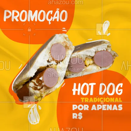 posts, legendas e frases de hot dog  para whatsapp, instagram e facebook: Oferta para os loucos do hot dog tradicional! Veem! 🌭
Peça o seu!🤤

#ahazoutaste #tradicional #cachorroquente #hotdog #tradicional #desconto #promoção