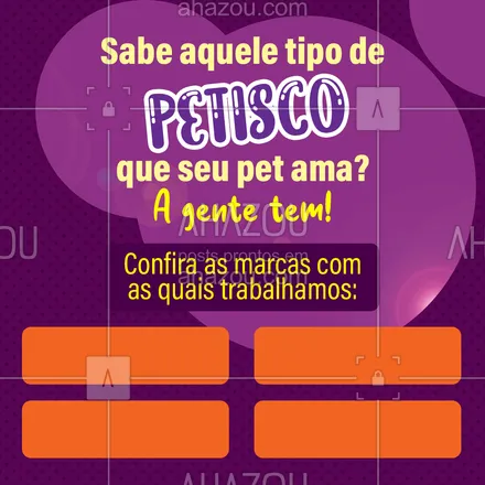 posts, legendas e frases de petshop para whatsapp, instagram e facebook: Não deixe o estoque acabar! Seu melhor amigo merece. #AhazouPet #instapet #petshop