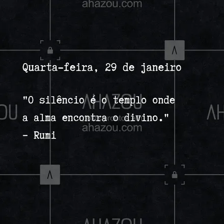 posts, legendas e frases de posts para todos para whatsapp, instagram e facebook:  No silêncio profundo, encontramos a sabedoria eterna. Permita-se mergulhar nesse espaço sagrado ✨💫. #SilêncioSagrado #ConexãoEspiritual #SabedoriaInterior #ahazou #frasesmotivacionais #motivacionais #motivacional #frasedodia