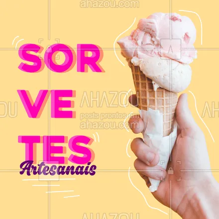 posts, legendas e frases de gelados & açaiteria para whatsapp, instagram e facebook: Nós fazemos os melhores sabores de sorvetes artesanal para você se refrescar ???

#sorvete #calor #ahazou #refrescar #artesanal #sabores #icecream 