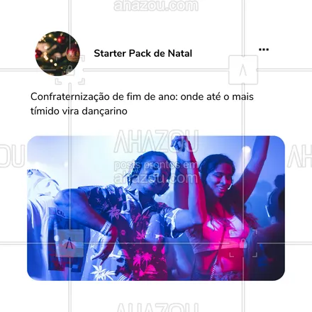 posts, legendas e frases de posts para todos para whatsapp, instagram e facebook: 💃🕺 Tem algo mágico nas festas de fim de ano que transforma qualquer um em estrela do salão.
👉 Quem da sua turma é o rei ou a rainha da pista? Marca ele aqui!
#FestaDeFimDeAno #Confraternização #DançarÉViver