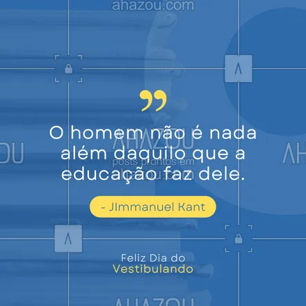 posts, legendas e frases de ensino particular & preparatório para whatsapp, instagram e facebook: Eduquemos nossos jovens e formaremos grandes homens.  💙 #AhazouEdu #cursinho #educação #vestibular #diadovestibulando #frases #motivação