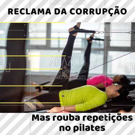 posts, legendas e frases de pilates para whatsapp, instagram e facebook: Opaaa estamos de olho! ?? #pilates #fisioterapia #ahazoufisioterapia #engraçado #meme