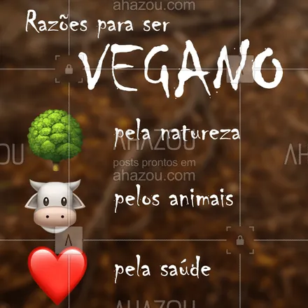 posts, legendas e frases de saudável & vegetariano para whatsapp, instagram e facebook: Ser vegano é muito mais que uma ideia, é um estilo de VIDA. ❤️ #vegano #ahazoutaste #vegetariano #vegetarianismo #veggie 