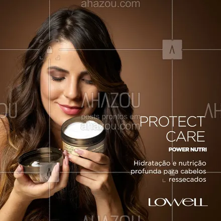 posts, legendas e frases de cabelo para whatsapp, instagram e facebook: Hidratação Power com um cheirinho delicioso! Extremamente nutritiva, trata os cabelos ressecados e sem vida profundamente e oferece deposição e retenção de nutrientes essenciais para a saúde da fibra sem pesar! ?? #Lowell #LowellOficial #LowellCosméticos #ProtectCarePowerNutri #ProtectCareLowell #AhazouLowell #NutriçãoCapilar #HidrataçãoCapilar #Nutrição #Hidratação #CabeloSaudável