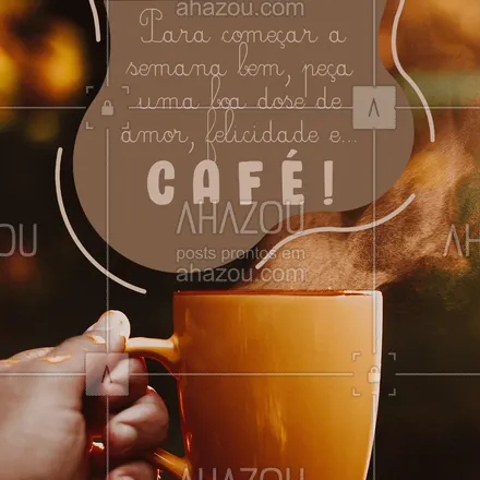 posts, legendas e frases de cafés para whatsapp, instagram e facebook: Café pode tornar qualquer dia excelente! ?☕ 
#Café #LoucosporCafé #ahazoutaste #coffee #FrasesdeCafé