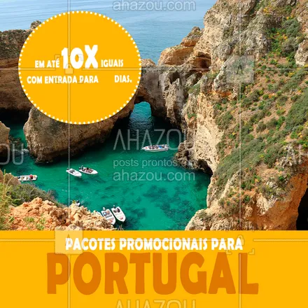 posts, legendas e frases de agências & agentes de viagem para whatsapp, instagram e facebook: Portugal, terra de gente boa! Aproveite nossos pacotes promocionais e conheça as maravilhas de Portugal por um preço especial! ?✈ #viagens #agentedeviagens #viageminternacional #viajar #AhazouTravel 