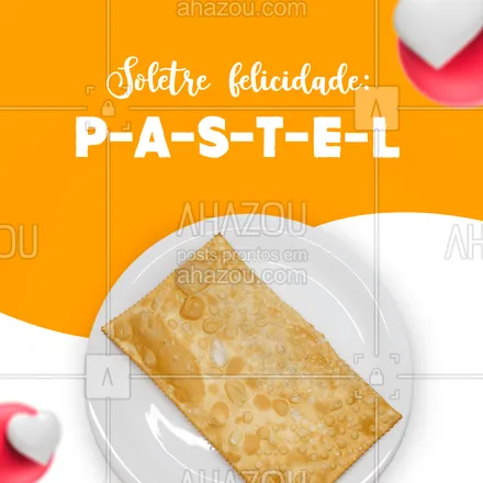 posts, legendas e frases de pastelaria  para whatsapp, instagram e facebook: Para encontrar a felicidade disque: (00) 0000-00000!? #ahazoutaste  #pastel #amopastel #pastelaria #pastelrecheado #foodlovers