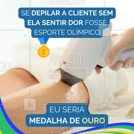 posts, legendas e frases de depilação para whatsapp, instagram e facebook: Aqui sua experiência com depilação é medalha de ouro 🥇

Marque já seu horário e sinta a diferença na primeira sessão ✨. 

#AhazouBeauty #beleza #bemestar #depilação #epilação #olímpiadas2024 