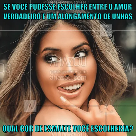 posts, legendas e frases de manicure & pedicure para whatsapp, instagram e facebook: Se responder francesinha, já sei qual foi a sua escolha kkkk ? #fun #funny #risadaria #engraçado #meme #ahazou #braziliangal #bandbeauty #unhas #manicure 