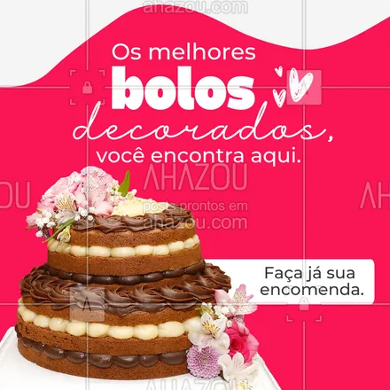 Bolos - O melhor para sua festa.