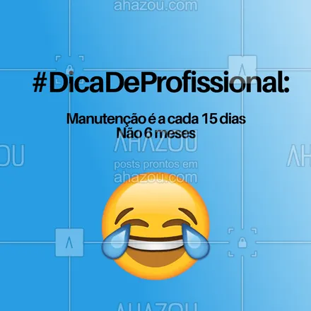 posts, legendas e frases de cílios & sobrancelhas para whatsapp, instagram e facebook: Quer uma dica de profissional? Então vamos lá! 
A manutenção do design sua sobrancelha precisa ser de 15 dias, isso porque os pelos voltam a nascer e tendem a sujar, ai entra a manutenção que limpa a região retirando os pelinhos indesejados e mantém o belo design. #dica #ahazoubeleza #sobrancelha