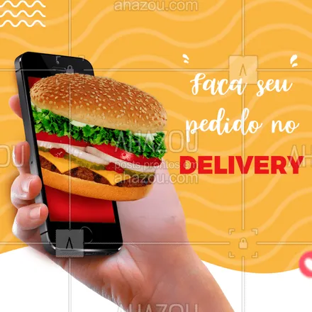 posts, legendas e frases de hamburguer para whatsapp, instagram e facebook: Não perca tempo e peça já o seu lanche pelo delivery!
#ahazou #hamburguer #lanche #delivery #lanchonete
