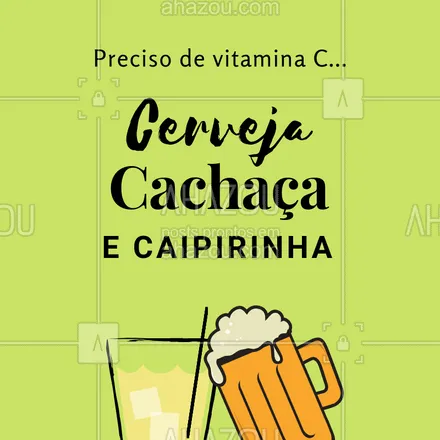 posts, legendas e frases de bares para whatsapp, instagram e facebook: Vitamina C de Cerveja, Cachaça e Caipirinha! Hahaha ?? #bar #ahazoubar #cerveja #cachaca #caipirinha