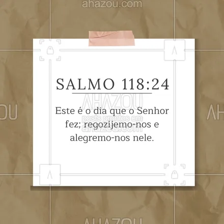 posts, legendas e frases de igrejas & espiritualidade cristã para whatsapp, instagram e facebook: Hoje é um presente de Deus! Aproveite cada momento com gratidão. ✨ #Salmo118 #AhazouFé #biblia #Deus #fé #salmos #palavradeDeus #féemDeus