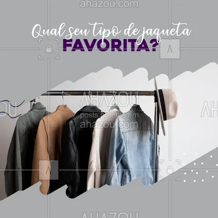 posts, legendas e frases de assuntos variados de Moda para whatsapp, instagram e facebook: Vamos conversar? me conta aqui nos comentários qual seu tipo de jaqueta favorita, tem a jeans, a de couro e muitaaas outras com qual o seu coração fica mais quentinho?  ??

#jaquetas #roupas #estilo #fashion #ahazou #moda #enquete #conversa #interação #comentários #couro #jeans #tricô  