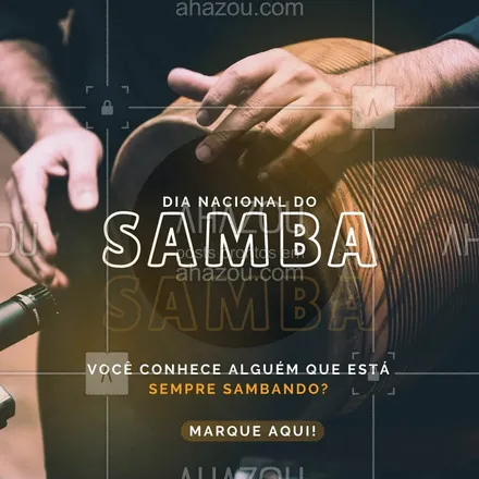 posts, legendas e frases de posts para todos para whatsapp, instagram e facebook: Se você também ama sambar, então está no lugar certo. Aproveite para marcar mais amigos e combinar um bom samba qualquer dia. #dianacional #samba #marquealguém #ahazou #dança #sambar