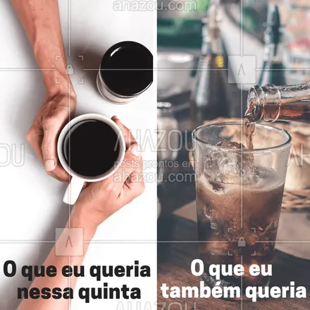 posts, legendas e frases de cafés para whatsapp, instagram e facebook: É tão difícil escolher!! ?
Mas não se preocupe! ? Temos os dois aqui
#vempraca #quinta #ahazoutaste #refrigerante #cafe #delicia 