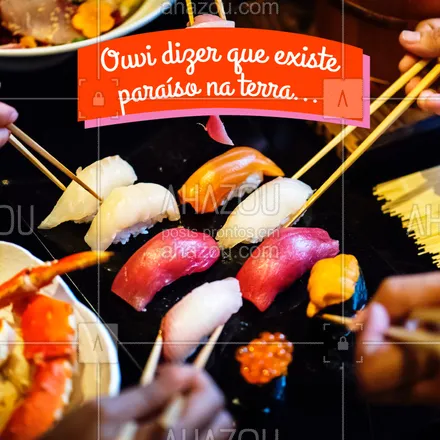 posts, legendas e frases de cozinha japonesa para whatsapp, instagram e facebook: E coisas que só entendi quando te conheci... ?? 
Aquela paixão chamada comida japonesa! 
#japones #ahazou #comidajaponesa