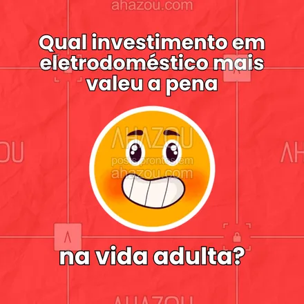 posts, legendas e frases de posts para todos para whatsapp, instagram e facebook: Aquele momento que você percebe que a air fryer virou o amor da sua vida adulta! 😍 Qual foi o eletro que te fez sentir que agora você domina a casa? 😂 Conta aqui o seu melhor investimento!
#ahazou #perguntas #vidaadulta #testemunhadeairfryer