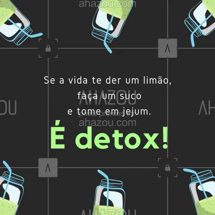 posts, legendas e frases de assuntos variados de Saúde e Bem-Estar para whatsapp, instagram e facebook: Aproveita, amiga! Hahaha #detox #ahazou #limoes #limonada