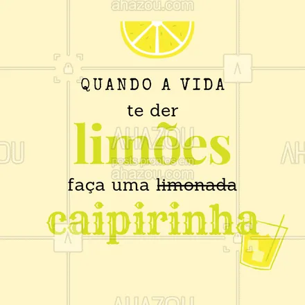 posts, legendas e frases de bares para whatsapp, instagram e facebook: Todos AMAM caipirinha! ??? #caipirinha #ahazoubar #limoes