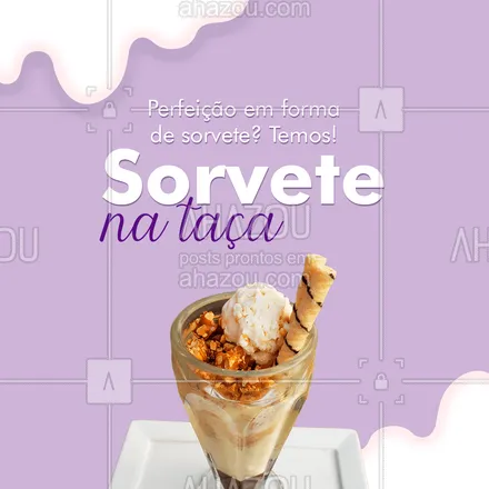 posts, legendas e frases de gelados & açaiteria para whatsapp, instagram e facebook: Se existe coisa mais perfeita do que nosso sorvete na taça? Desconheço! Vem pra cá! #ahazoutaste #cupuaçú  #gelados  #sorvete  #sorveteria  #açaí  #icecream  #açaíteria #sorvetenataça #convite #cliente