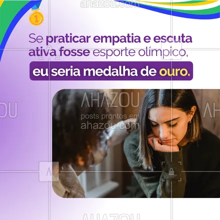 posts, legendas e frases de saúde mental para whatsapp, instagram e facebook: Venha compartilhar suas histórias e sentimentos, estou aqui para ouvir e acolher cada palavra ✨. 

Juntos, podemos criar um espaço seguro e empático para você se expressar e superar cada desafio como um verdadeiro campeão olímpico 🥇.

#AhazouSaude #headspace #saudemental #viverbem #qualidadedevida #bemestar #olímpiadas2024