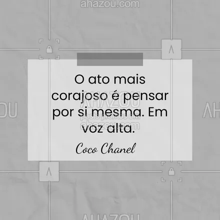 posts, legendas e frases de posts para todos para whatsapp, instagram e facebook: A verdadeira coragem é ter uma voz própria em um mundo que muitas vezes tenta silenciá-la. Pense por si mesma, em voz alta, e inspire outras a fazerem o mesmo. 🔊💡

#ahazou #frasesmotivacionais #motivacional #empoderamentofeminino 