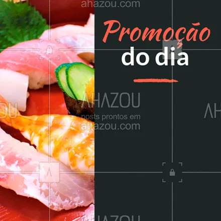 posts, legendas e frases de cozinha japonesa para whatsapp, instagram e facebook: Olha a promoção do dia! #japa #ahazou #promoção