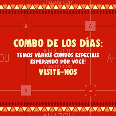 posts, legendas e frases de cozinha mexicana para whatsapp, instagram e facebook: Venha experimentar nossos deliciosos combos! Temos combos diversos para você e sua família! 🌯🌵
#ahazoutaste #comidamexicana  #cozinhamexicana  #vivamexico  #texmex  #nachos 