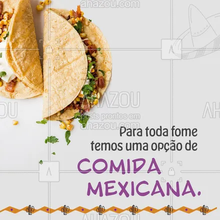 posts, legendas e frases de cozinha mexicana para whatsapp, instagram e facebook: Bateu aquela fome de comida mexicana? Aqui temos muitas opções maravilhosas para você se deliciar. Confira o cardápio e faça já o seu pedido. #comidamexicana #cozinhamexicana #nachos #ahazoutaste #texmex #vivamexico #fome #pedido