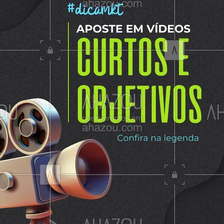 posts, legendas e frases de para whatsapp, instagram e facebook: Quer crescer? Mostre.
O vídeo curto virou a porta de entrada pro seu conteúdo e pro seu negócio.
🎥 Reels, TikToks e Shorts entregam muito mais que posts estáticos.
Mas atenção: tem que ser direto, atrativo e com valor real.
🎯 Seja rápido, seja útil, seja você.
#videomarketing #reelsinstagram #estrategiadigital
