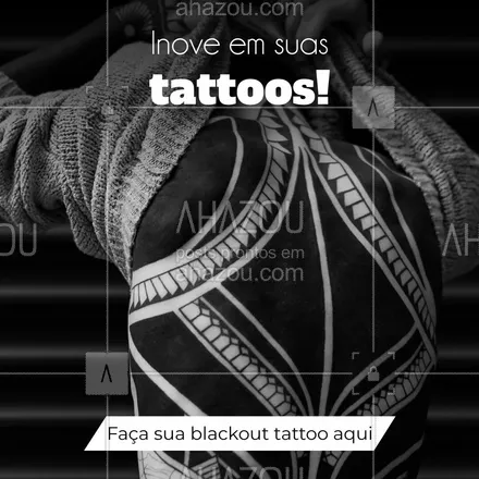 posts, legendas e frases de estúdios, tatuadores & body piercer para whatsapp, instagram e facebook: A blackout tattoo que você queria está aqui! Entre em contato e agende um horário. #AhazouInk   #editaveisahz  #estudiodetattoo  #flashday  #tattoo  #tatuagemfeminina  #tatuagem  #tattootradicional  #tattoos 