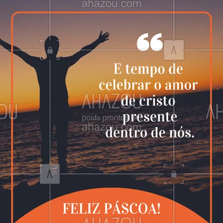 posts, legendas e frases de posts para todos para whatsapp, instagram e facebook: Celebre esta data com muito amor! #pascoa #ahazou #ahzpascoa #felizpascoa #frases