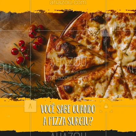 posts, legendas e frases de pizzaria para whatsapp, instagram e facebook: Sua origem é questionável, talvez possa ser até um mito. Mas há quem diga que 6a.C os soldados assavam um pão achatado em seus escudos, o que pode ter dado origem a pizza, Porém a forma que comemos hoje com molho de tomate, muçarela e outros recheios surgiu em Nápoles, na Itália por volta do ano 1.520. ?❤️  #ahazoutaste  #pizzaria #pizza #pizzalife #pizzalovers