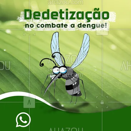 posts, legendas e frases de dedetizador para whatsapp, instagram e facebook: O mosquito da dengue pode estar onde você menos espera, então contrate nosso serviço de dedetização para se prevenir dessa doença! Todos contra a dengue! 
 #AhazouServiços #Dengue #todosContraDengue #saiDengue