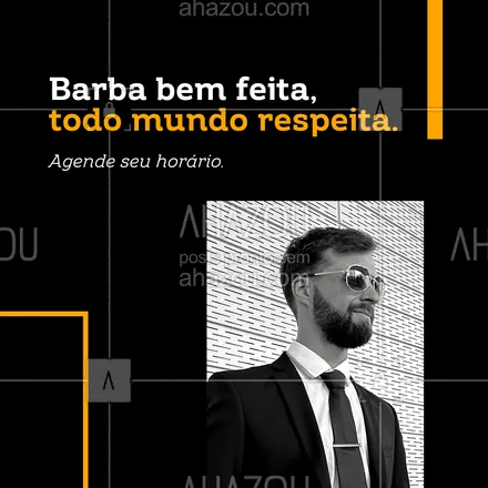 posts, legendas e frases de barbearia para whatsapp, instagram e facebook: Está com a barba sem fazer? Entre em contato e confira os horários disponíveis essa semana. #AhazouBeauty #barba  #cuidadoscomabarba  #barbearia  #barbeiro  #barbeiromoderno  #barber  #barbeirosbrasil  #barberLife  #barberShop  #barbershop  #brasilbarbers #horário