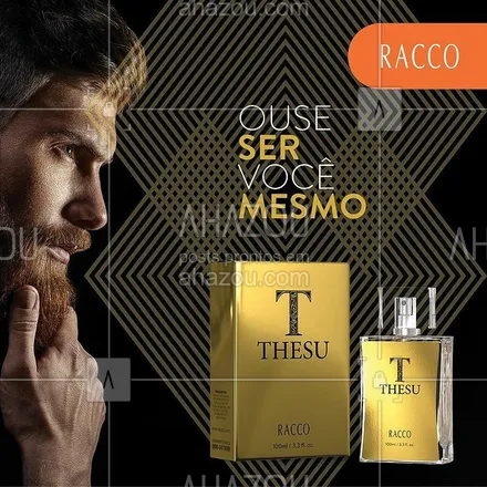 posts, legendas e frases de racco para whatsapp, instagram e facebook: A Deo Colônia Masculina Thesu é uma fragrância luxuosa e ousada que intensifica seu poder de sedução e transforma seu lado mais selvagem em objeto de desejo. Link na bio. #homem #perfume #ahazouracco #ahazourevenda